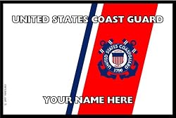 Coast Guard Small Mailbox Flag