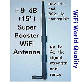 +9dBi 15 3x WiFi Booster Antenna for Linksys WET11, WET54G, WMP11 PCI Card, WPS11, WMP54G,... by 
