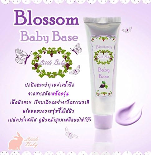 Makeup Base Cream Radiant Protecting Against Wrinkles Blossom Baby Base 30ml. [Get Free Tomato Facial Mask + Free Gift : Golden Cup Balm 2g and White Monkey Holding Peach Balm 1.5g.thai Herbal Muscular Pain Relief Insect Bite for Muscular Strains, Insect Bites or Stings,couple Famous Balms Have so Wide Sphere of Usefulness That It Should Find a Place in Every Home]
