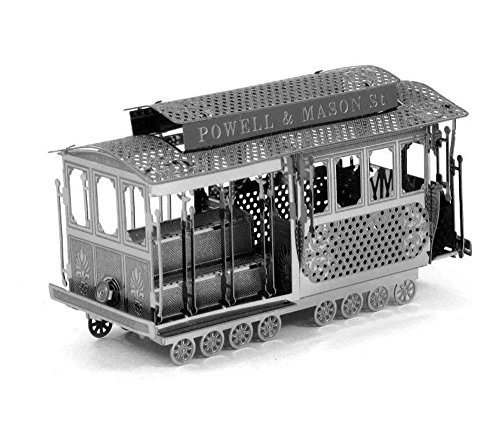 Metal Earth 3D Metal Model - San Francisco Cable Car Color: Silver Model: MMS002