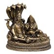 Lord Vishnu and Goddess Laxmi Brass Statue