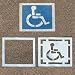 2-Piece D.O.T. Handicap Parking Lot Stencil