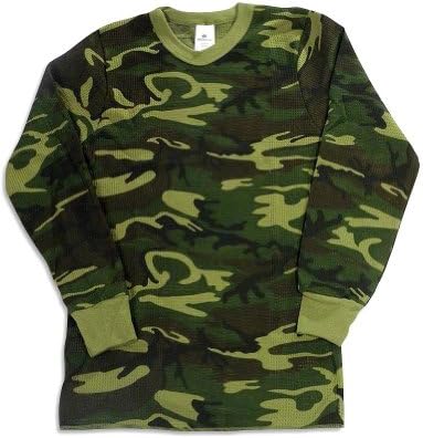 Indera - Mens Long Sleeve Camouflage Thermal Top, 812LS