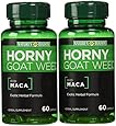 Nature's Bounty Horny Goat Weed with Maca, 60 Capsules (Pack of 2)