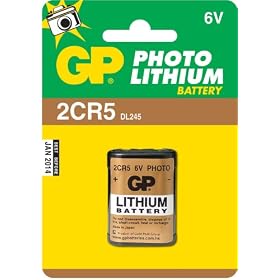 GP 2CR5 Photo Lithium 6v  Battery