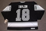 DAVE TAYLOR Los Angeles Kings 1993 CCM Vintage Throwback Away NHL Hockey Jersey, XL
