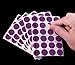 ChromaLabel 3/4 Inch Round Colored Stickers, Permanent Sticky Dots Color Coding Labels, 42 Sheets of Colored Dot Stickers for Arts and Crafts - 1008 Sticker Dots, Purple