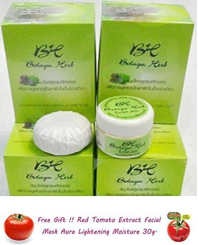NEW Cure Acne Blemish Skin Whitening Botaya Herbal Magic Cream,soap for Unisex [Get Free Tomato Facial Mask]I493