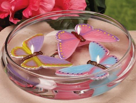 Butterfly Floating Candles - 3pc set