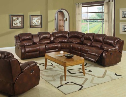 New 3Pc Contemporary Recline Sectional Sofa #AC-SAMARA