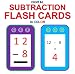 Digital Subtraction Flash Cards in Color (1-9 Shuffled Twice)