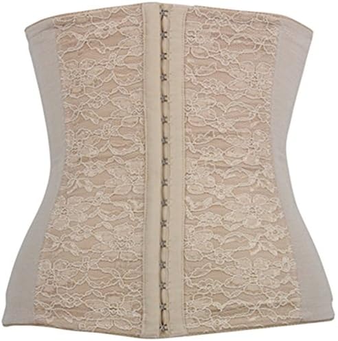 Women's Elasticity Steel Boned Lace Underbust Waist Diet Corset (XL/Waist:30-32inch US Size 10-12)