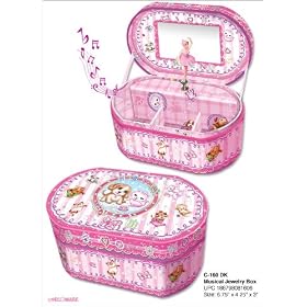 Girls Boutique PINK KITTEN AND PUPPY MUSICAL JEWELRY BOX - Adorable Music Boxes for children or girl's - Kids