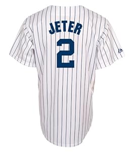 MLB Derek Jeter New York Yankees Youth Replica Home Jersey (White,Medium)
