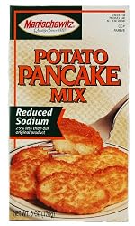 MANISCHEWITZ Reduced Sodium Potato Pancake Mix, 6-Ounce Boxes (Pack of 6)