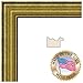 ArtToFrames 16x20 inch Gold Foil on Pine Wood Picture Frame, WOM0066-81375-YGLD-16x20