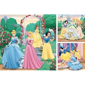 Ravensburger Disney Princess Jigsaw Puzzle 3 Pack (49 Pieces Each)