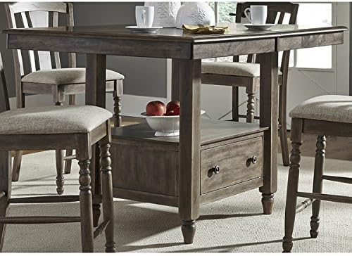Southern Pines Bark Rectangular Leg Table