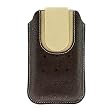 GTMax Universal Brown Leather Pouch Cover Case for Microsoft Zune 120GB / Zune 80GB / Zune 30GB