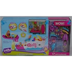 Polly Pocket Ultimate Party Boat Playset + 17 Extra Pieces!! by Mattel