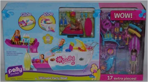 Childrens Toyshop  Toys : Polly Pocket Ultimate Party Boat Playset + 17 Extra Pieces!!