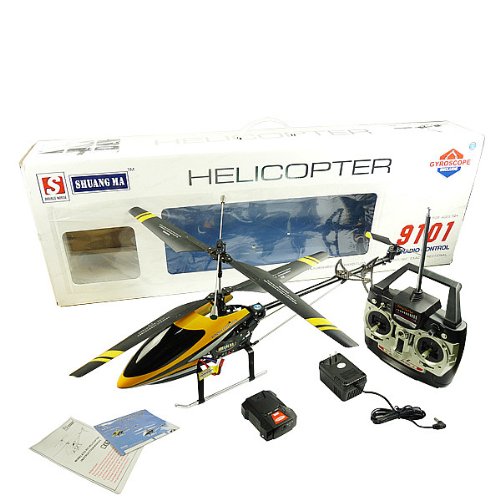 (Yellow) Double Horse 9101 RC Remote Control 3ch Metal Helicopter w/Gyro (Yellow) Double Horse 9101 RC Remote Control 3ch Metal Helicopter w/Gyro