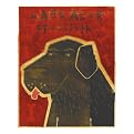 Black Lab framed print - John Golden 12x15