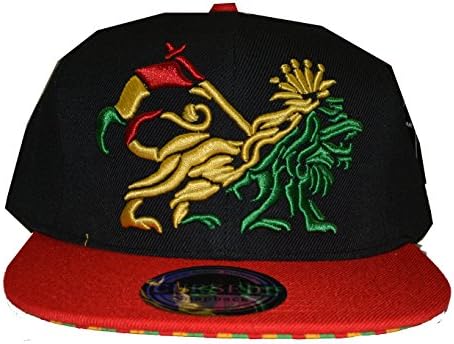 Lion with Crown Rastas Snapback Cap Rasta Bob Marley Jamaica's