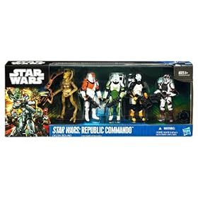  Hasbro Star Wars SDCC 2011 San Diego ComicCon Exclusive Box Set Republic Commando Boss, Sev, Fixer, Scorch Geonosian