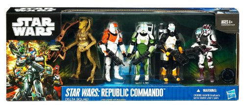 Hasbro Star Wars SDCC 2011 San Diego ComicCon Exclusive Box Set Republic Commando Boss, Sev, Fixer, Scorch Geonosian