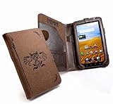 Eco-nique Natural Hemp Brown Case Cover For Samsung Galaxy Tab P1000 / P1010 - (Book Style)