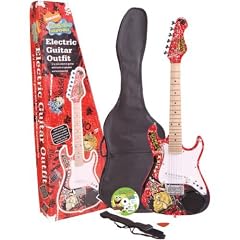 SPONGEBOB 3/4 E-Gitarre mit eingebautem Lautsprecher