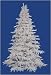6.5 Pre Lit Flocked White Spruce Artificial Christmas Tree   Clear LED Lights