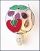 Genuine Stained Glass Nightlight--Apple,Pear.Plums