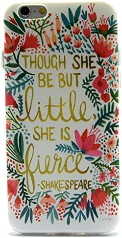 iPhone 6S Case, iPhone 6 Case, Aprtwin® Fashion Style Case, THOUGH SHE BE BUT LITTLE SHE IS FIERCE Design Soft TPU Back Case Cover Fit for iPhone 6/6S (4.7Inch)