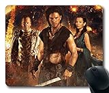 Custom Attractive Mouse Pad with Pompeii Milo Cassia Corvus Keith Harrington Emily Browning Kiefer Sutherland 2014 Non-Slip Neoprene Rubber Standard Size 9 Inch(220mm) X 7 Inch(180mm) X 1/8 Inch(3mm) Desktop Mousepad Laptop Mousepads Comfortable Computer Mouse Mat