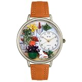 Whimsical Watches Unisex U1210008 Gardening Tan Leather Watch