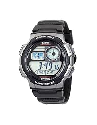 Casio AE1000W 1BVCF Silver Tone Black Digital