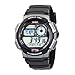 Casio Men's AE1000W-1BVCF Silver-Tone and Black Digital Sport Watch