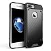 J&D Case Compatible for iPhone 8 Plus/iPhone 7 Plus Case, Drop Protection Slim Cushion Shock Resistant Protective TPU Slim Case for iPhone 8 Plus, iPhone 7 Plus Bumper Case, Black