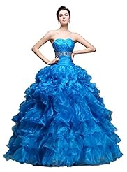 Organza/Satin 2015  Beaded Crystal  Lace Sweetheart  Ball Gown Evening Dress/Homecoming Dress/Pageant Dress/Quinceanera Dress  With Rhinestones