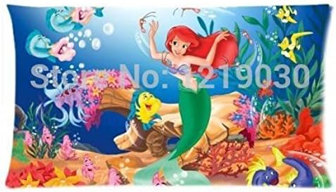 Rainbow Way Cartoon The Little Mermaid Cute Ariel Louis Pillowcase Pillow Case For Children 16" X 24" Two Sides