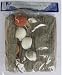 Nautical Decorative Fish Net Pack With Shells/Cork New
