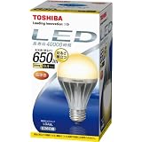 TOSHIBA E-CORE(イー・コア) LED電球(E26口金・一般電球形・白熱電球40W相当 650ルーメン・電球色) LDA9L