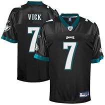 Michael Vick Jersey: Reebok Black Replica #7 Philadelphia Eagles Jersey