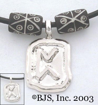 Pertho Rune Necklace - Elder Futhark Rune Tablet Necklaces