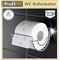 WENKO ProfiFIX Toilettenpapierhalter - Edelstahl - MIT und OHNE Bohren m�glich - WC Rollenhalter - Papierhalter