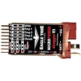 MicroPower eLogger V4 with integrated Deans Connectors, logs up to 80 Volts, 100 Amps