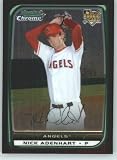 2008 Bowman Draft Chrome Baseball Cards # BDP1 Nick Adenhart (RC - Rookie Card) Angels - MLB Trading Card in a Protective Display Case