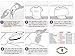 Clear 4x 100mm Filled Heart iron on Rhinestone Transfer crystal hotfix t-shirt transfer
